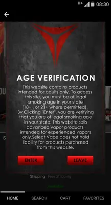 Select Vape android App screenshot 3